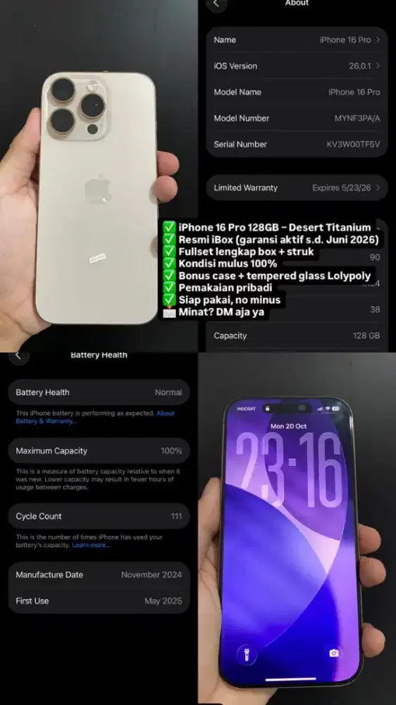 Iphone 16 Pro 128 Ibox