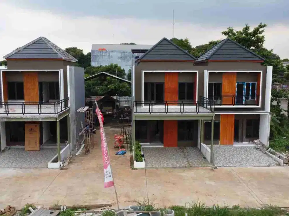 CLUSTER BARU 2 LANTAI SIAP HUNI LOKASI STRATEGIS ROW JALAN 7 METER, TANPA DP 0 %