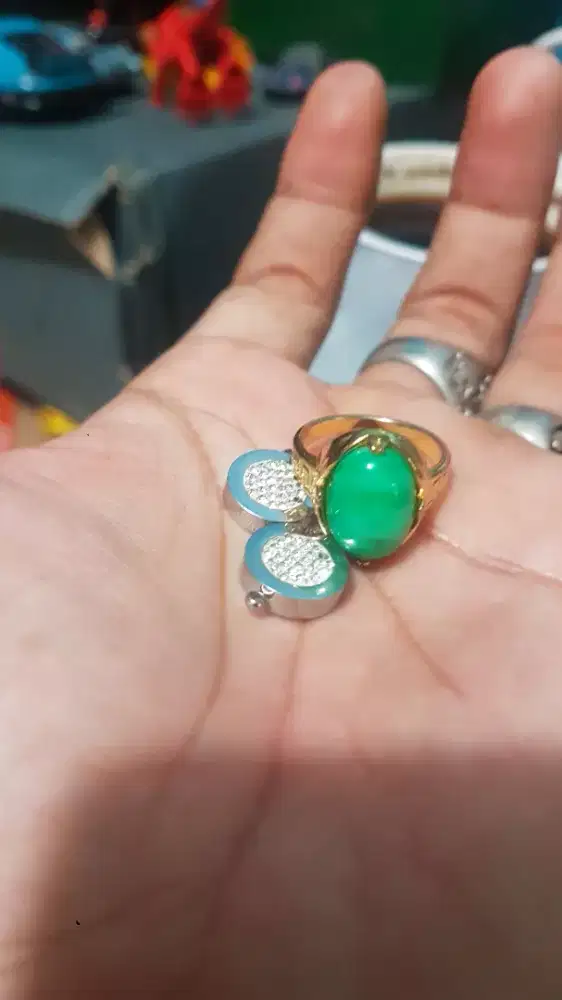cincin giok size wanita dan bandul kesehatan