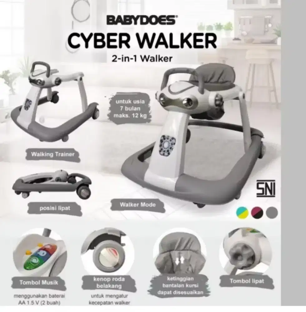 Baby walker baby does, cyber walker