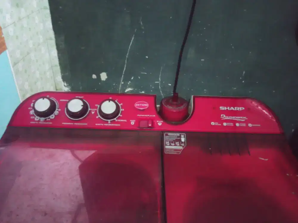 jual cepat mesin cuci sharp 2 tabung