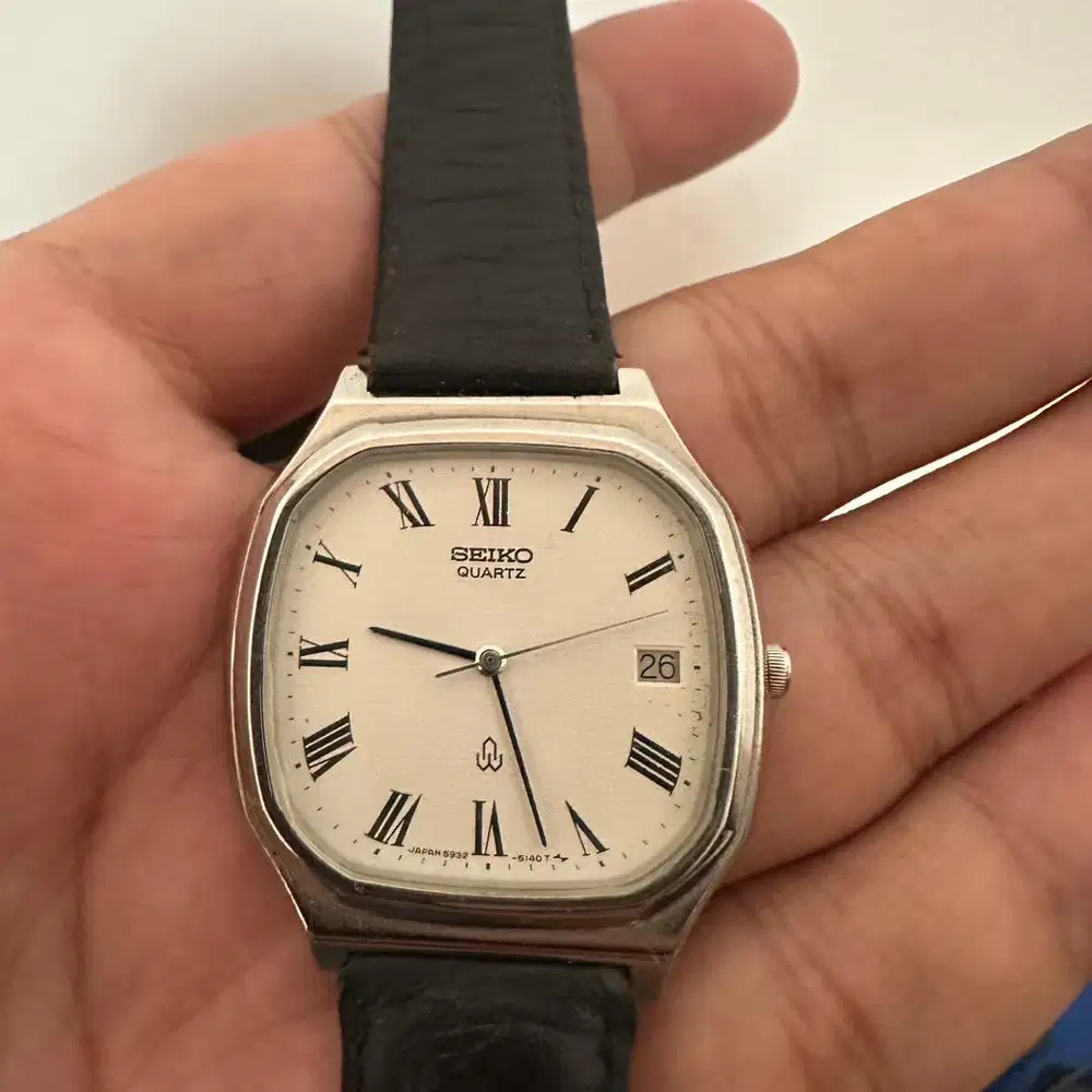 Seiko Tank Roman Index Vintage