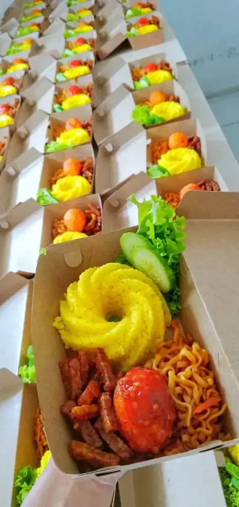 Terima nasi kotak,nasi bungkus