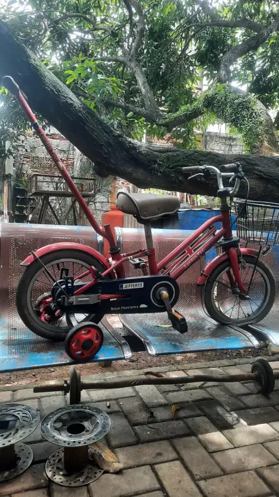 Sepeda london taxi anak ring 14 original klasik