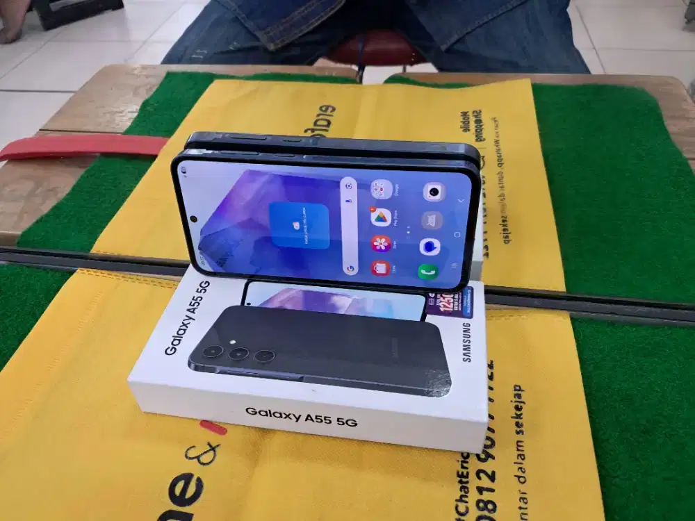 Samsung A55 5G Ram 8 /256 gb lengkap normal no minus