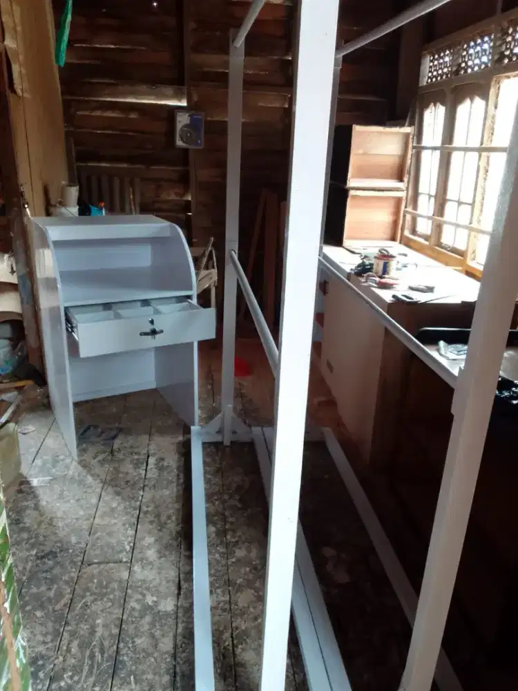 Gawang 2 tingkat bahan full kayu kondisi baru dan ready