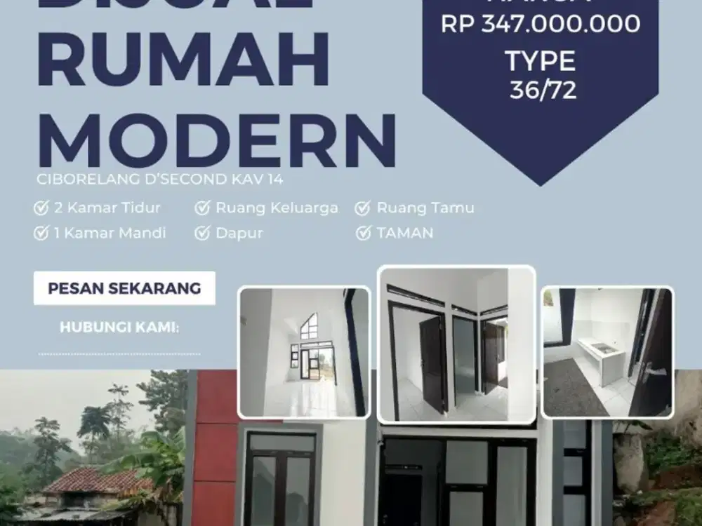 Jual Rumah Baru  Siap Huni Cinunuk Bandung Timur