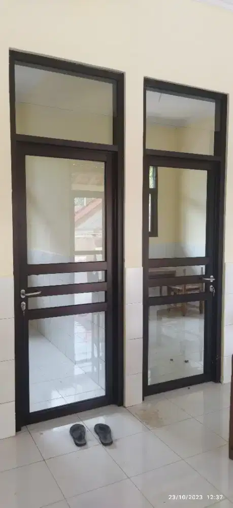 Pintu kaca jendela aluminium & kanopi kaca
