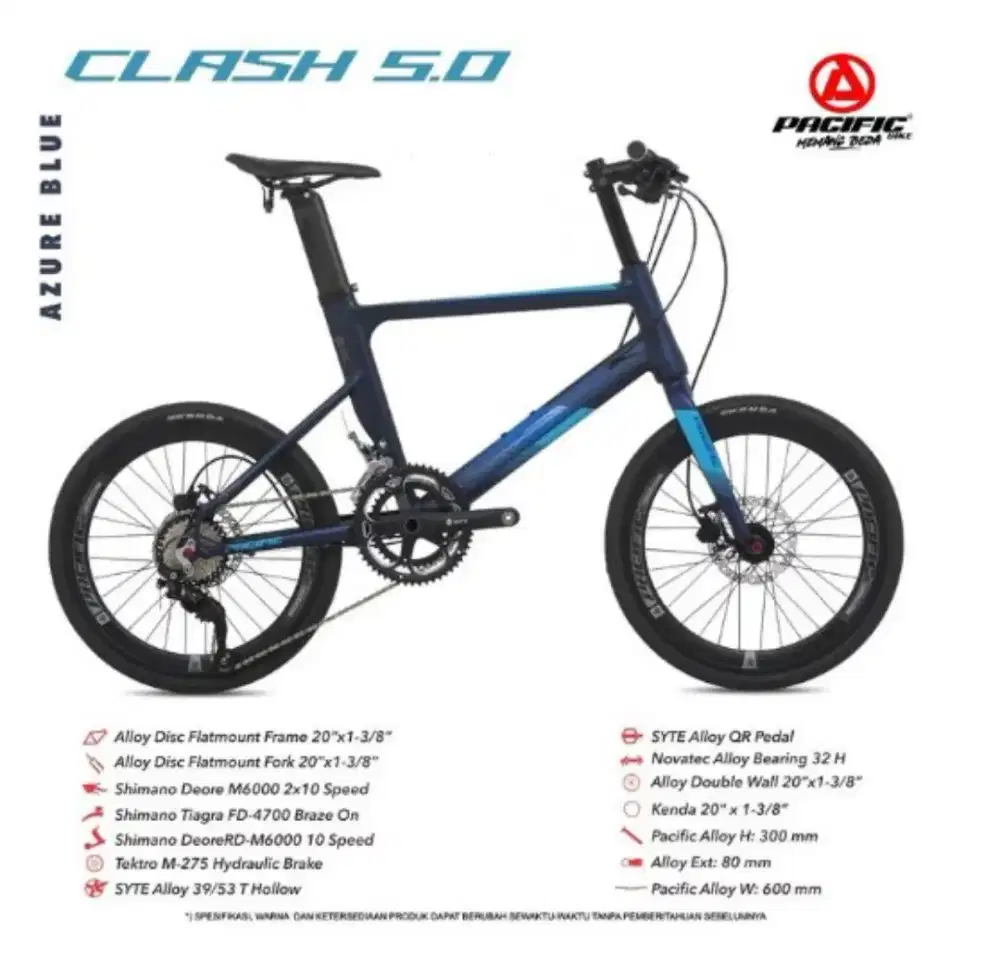 Sepeda Mini Velo Pacific Clash 5.0