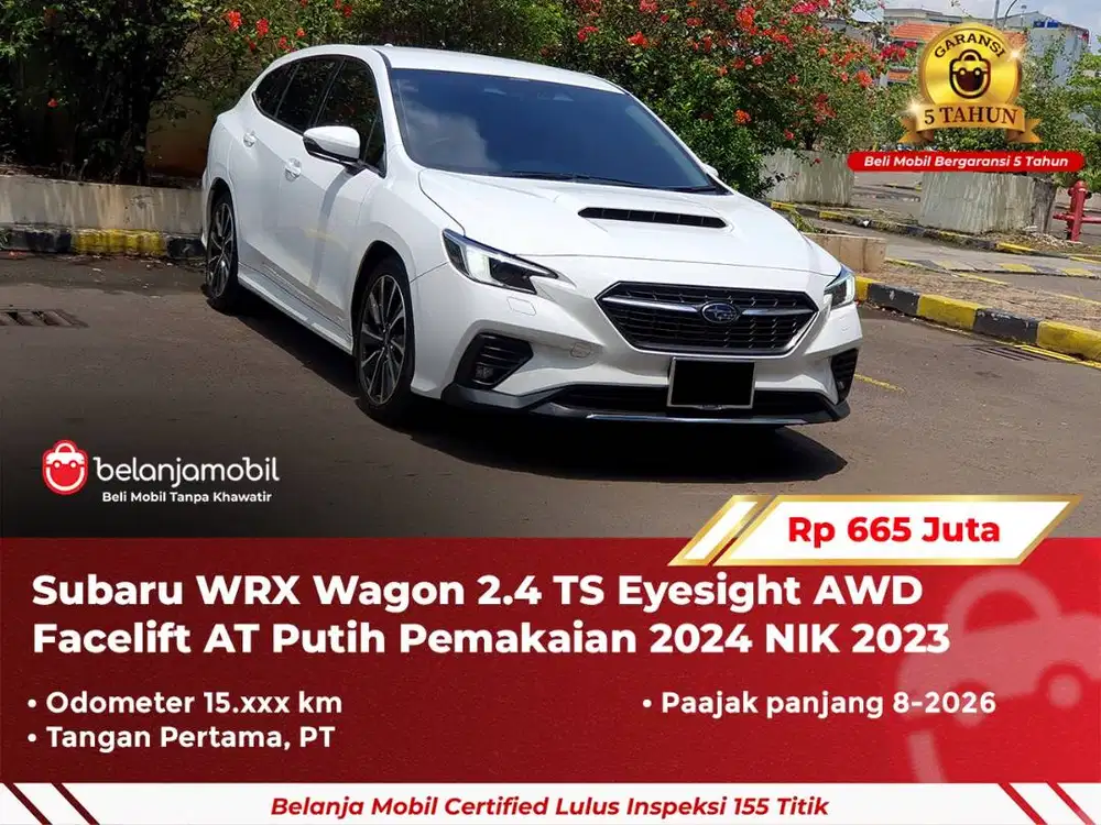 [ GARANSI 5TH ] Subaru WRX Wagon 2.4 TS Eyesight AWD AT 2023/2024