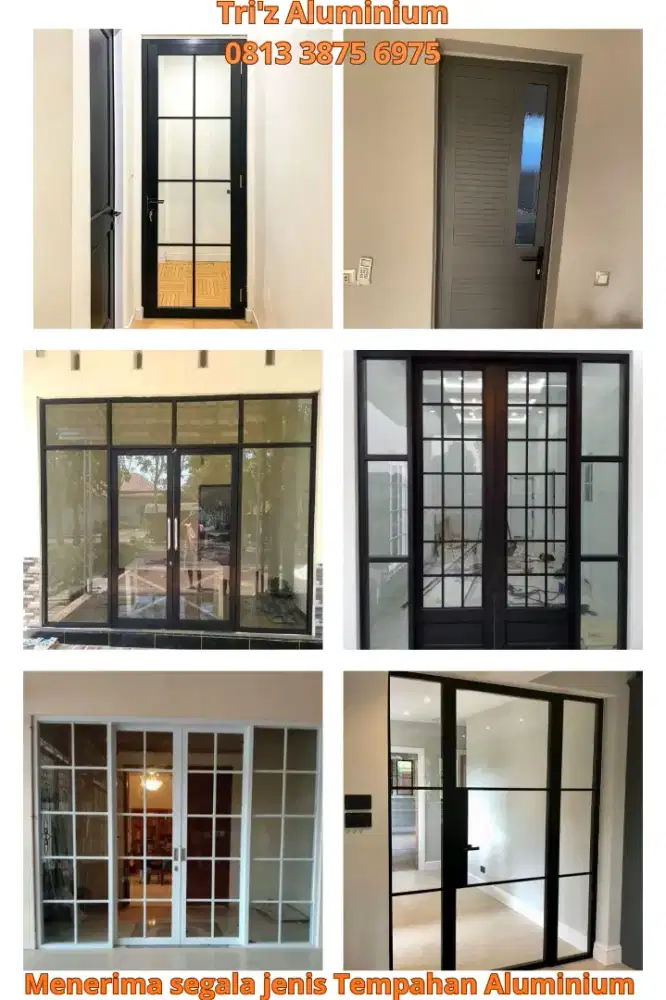 PINTU SLEEDING ALUMINIUM DAN KACA