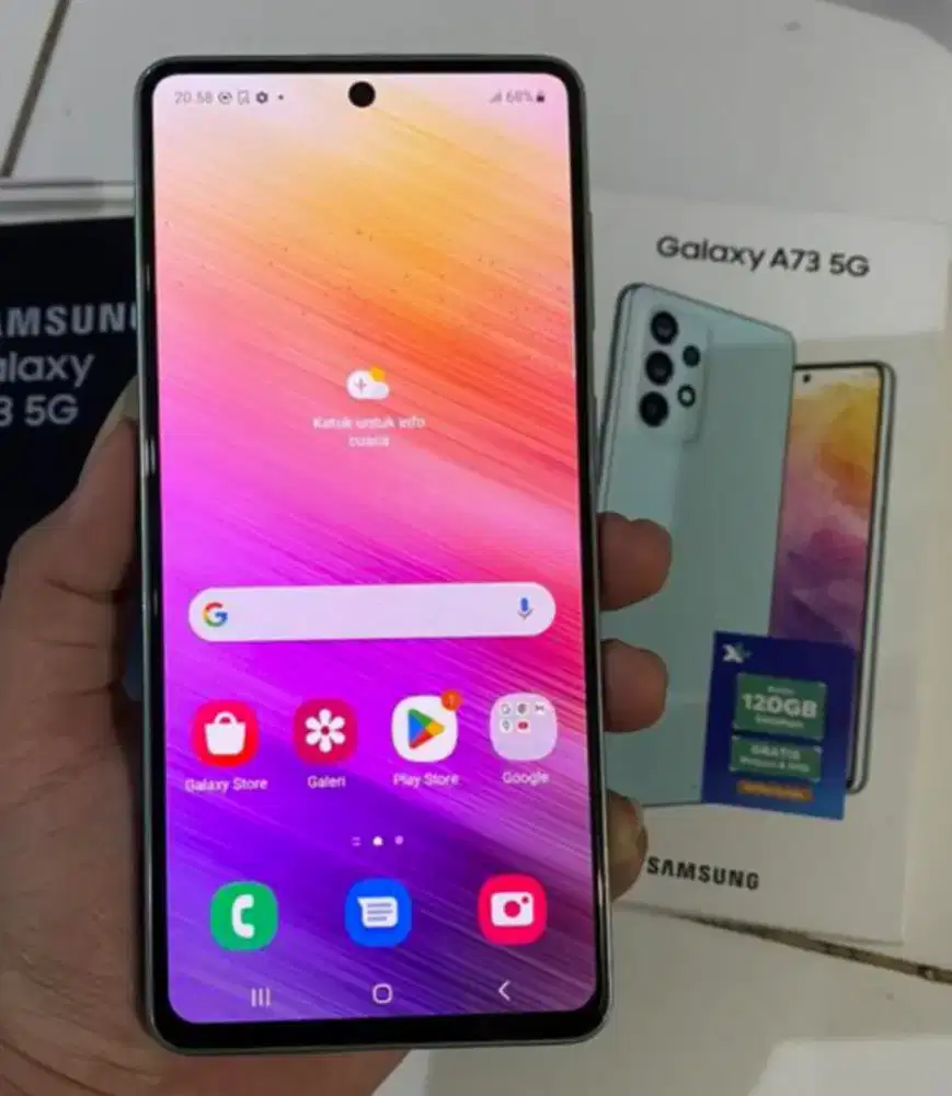Samsung A73 5G Ram 8Gb / 256Gb lengkap