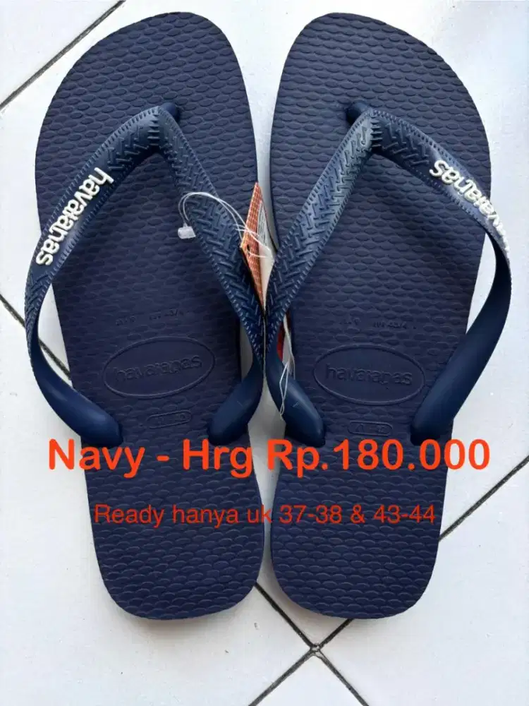 Havaianas Sandal Top Logo Filete Navy - Sandal Pria