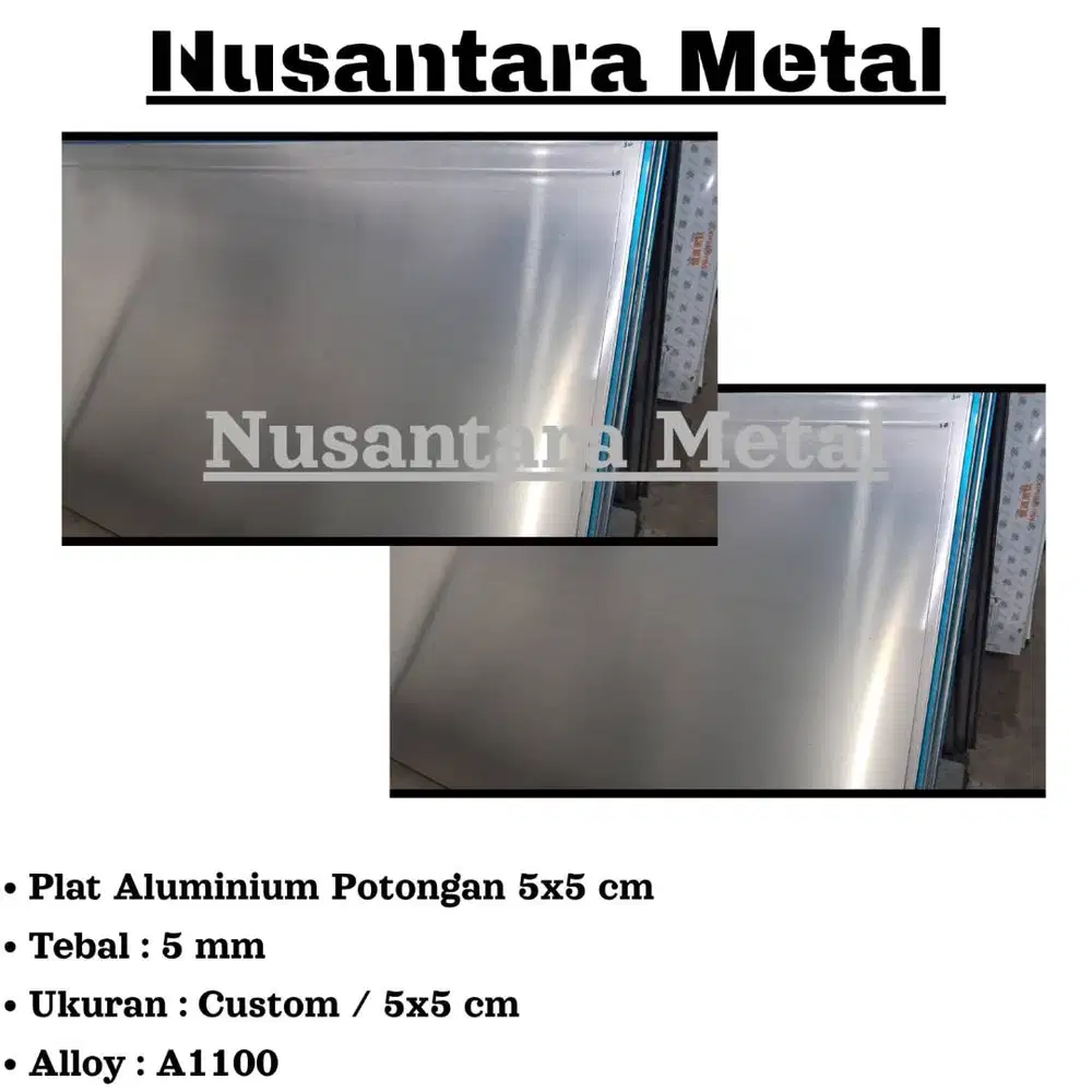 Aluminium Potongan Per 5cm 5x5cm 5mm Alloy 1100 Potongan Custom 5x5 cm
