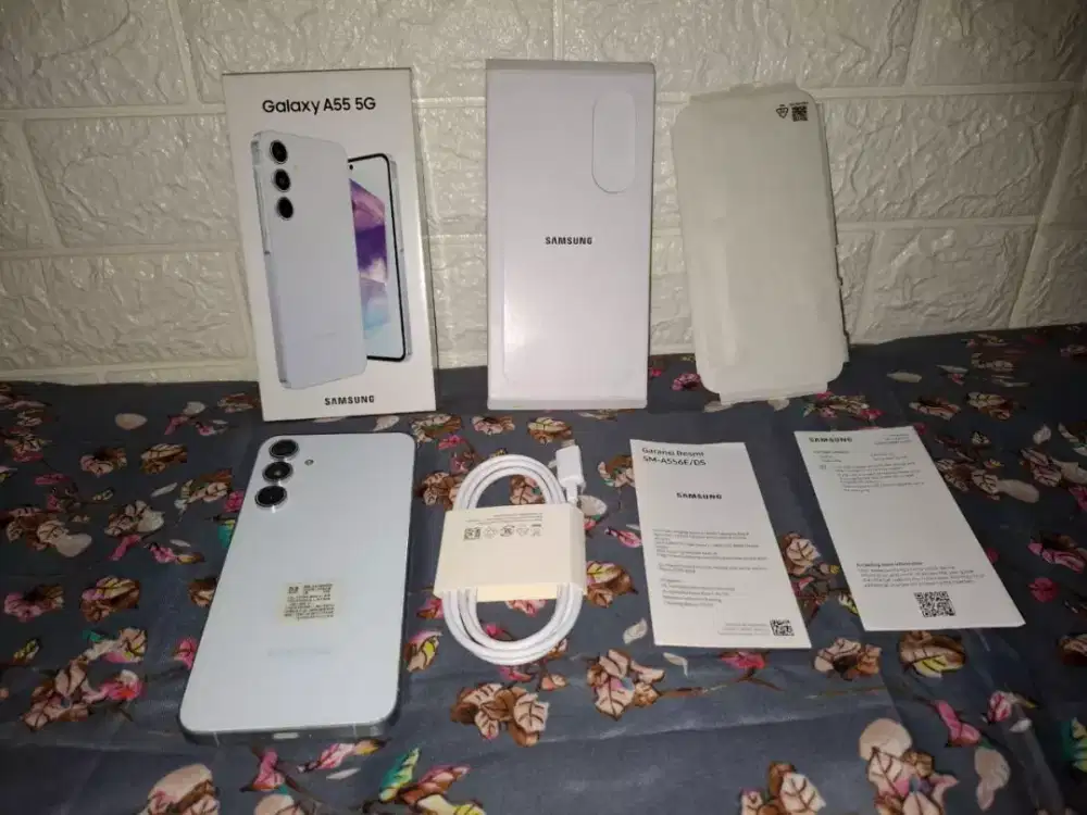 Mulus + Garansi ON !!! Samsung A55 12/256 Fullset + Box