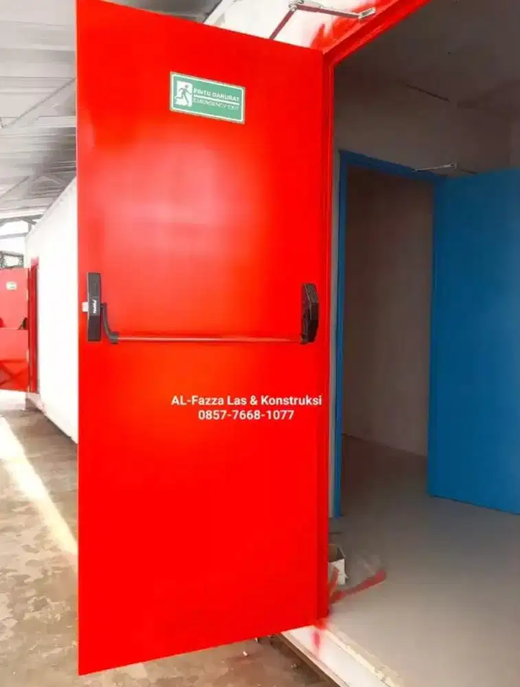 Pintu darurat | pintu emergency | pintu plat tahan api bandung