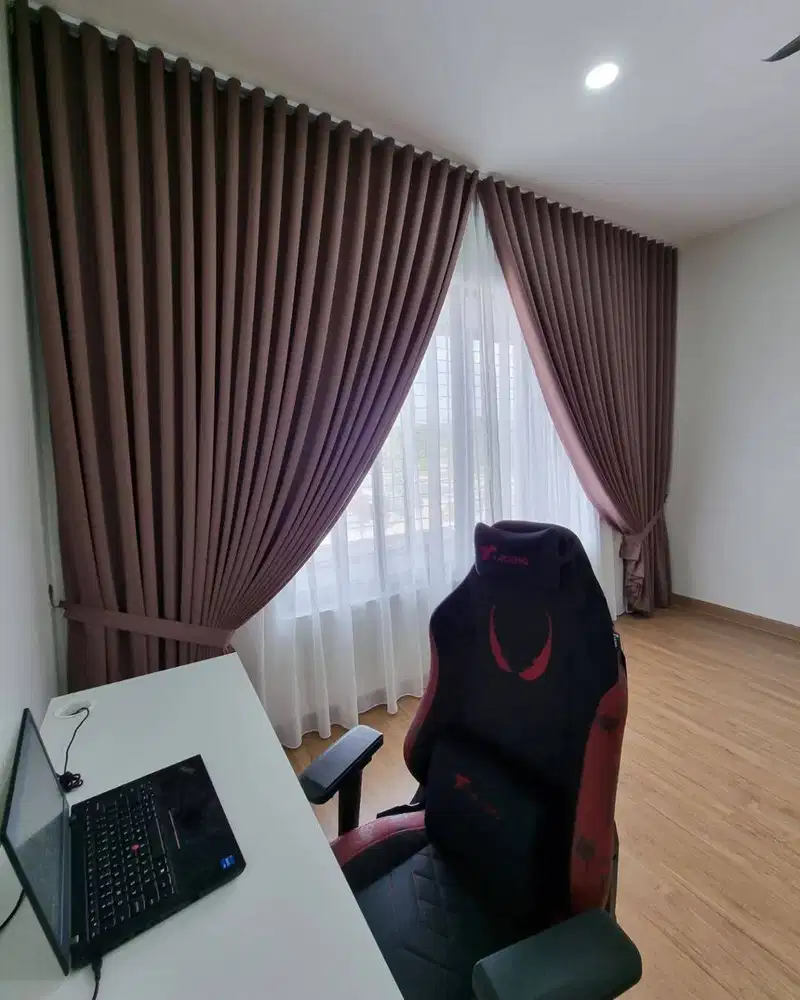 Pasang Tirai Gorden Jendela Gordyn Mewah Hordeng Model Terbaru Murah