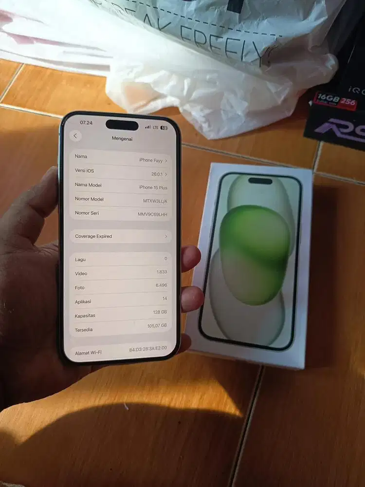 iPhone 15Plus 128gb imei permanent