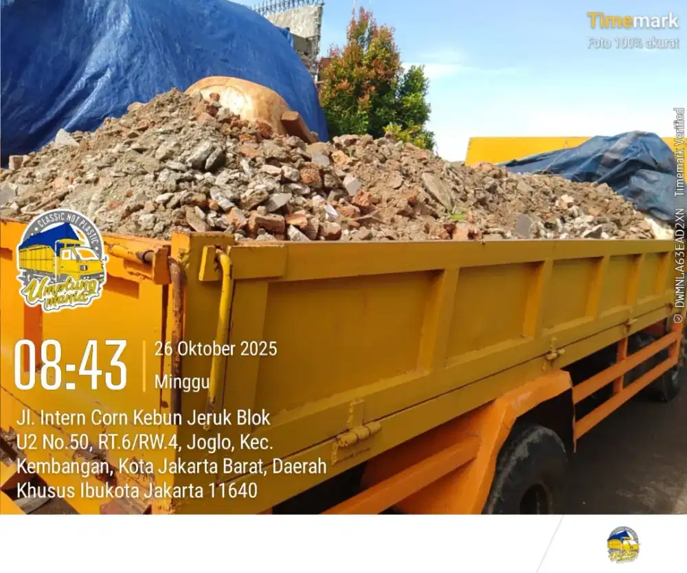 Jasa buang puing dan buang sampah proyek