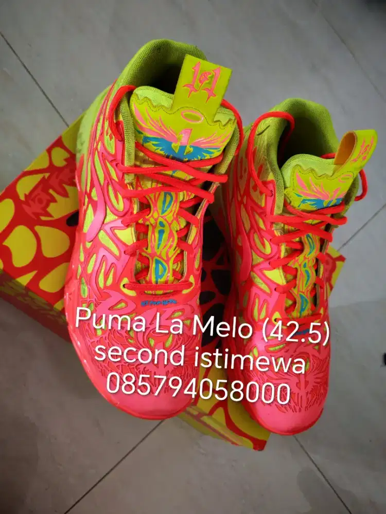 Sepatu Basket Puma La Melo ukuran 42.5