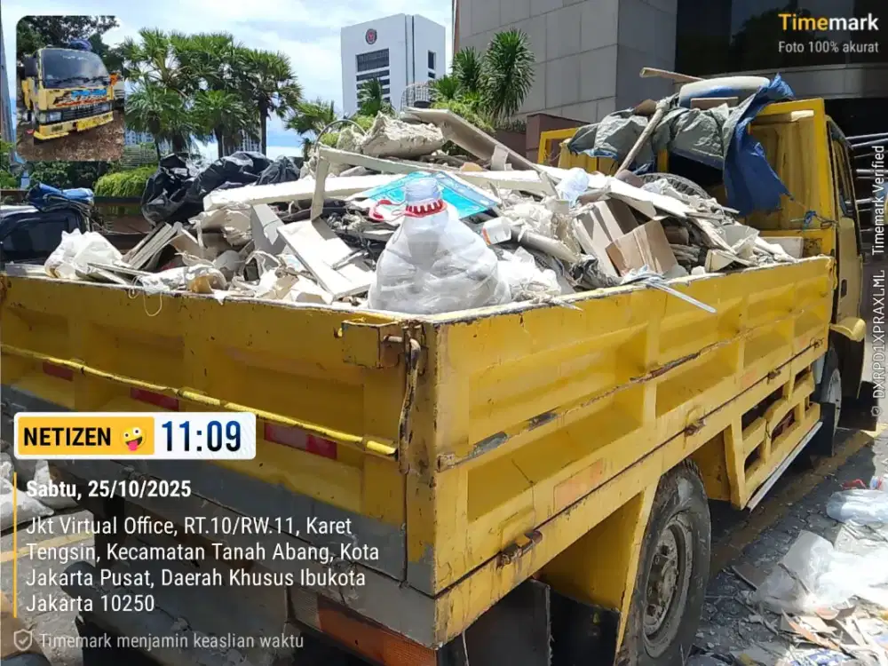 Jasa buang puing dan tanah