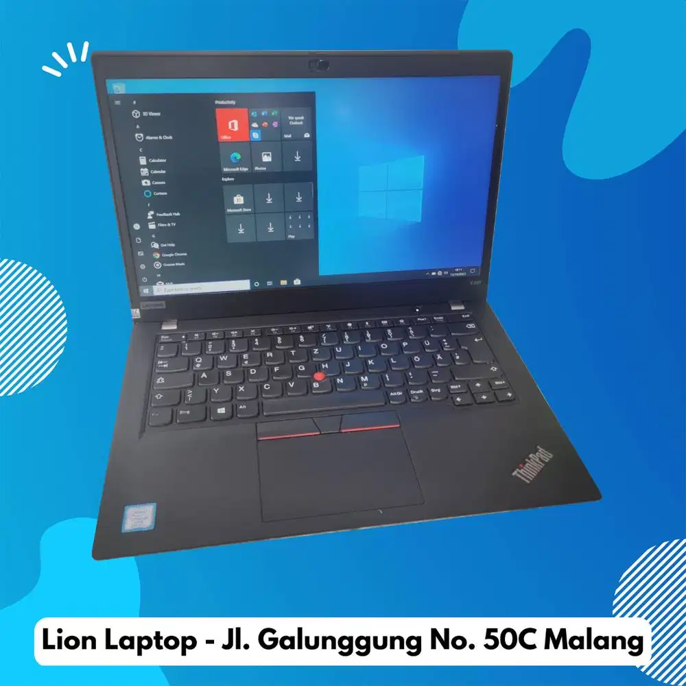 RAM 16GB SSD 256GB Core i5 Gen 8 Slim Lenovo Thinkpad X390 [27|10]