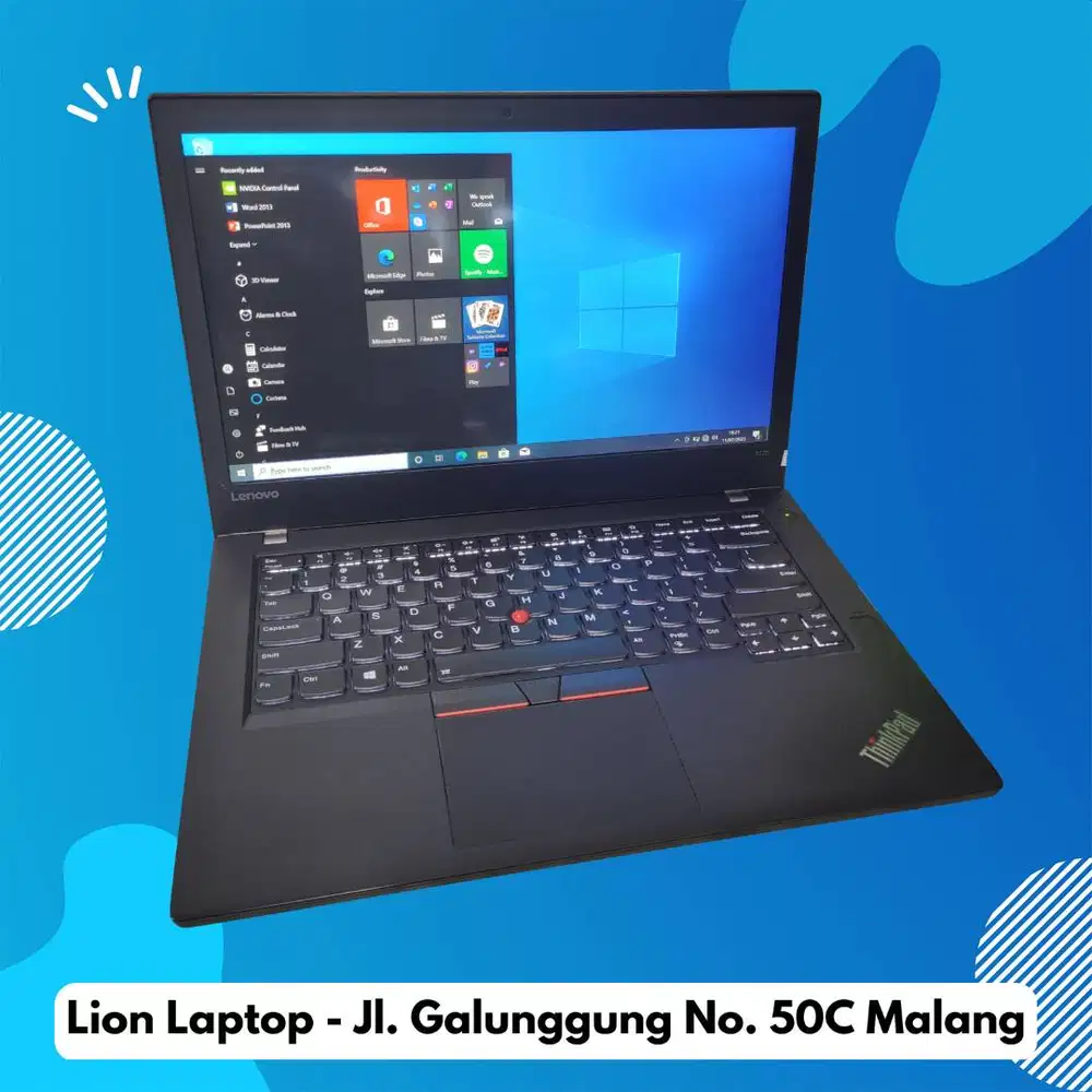 RAM 8GB SSD 256GB i5 Lenovo Thinkpad T470 [27|10]