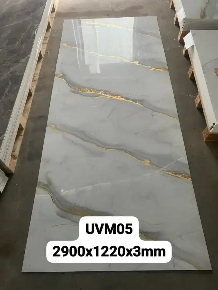 Marmer Panel PVC Dekorasi Dinding Motif Corak Marmer UV Marble Sheet