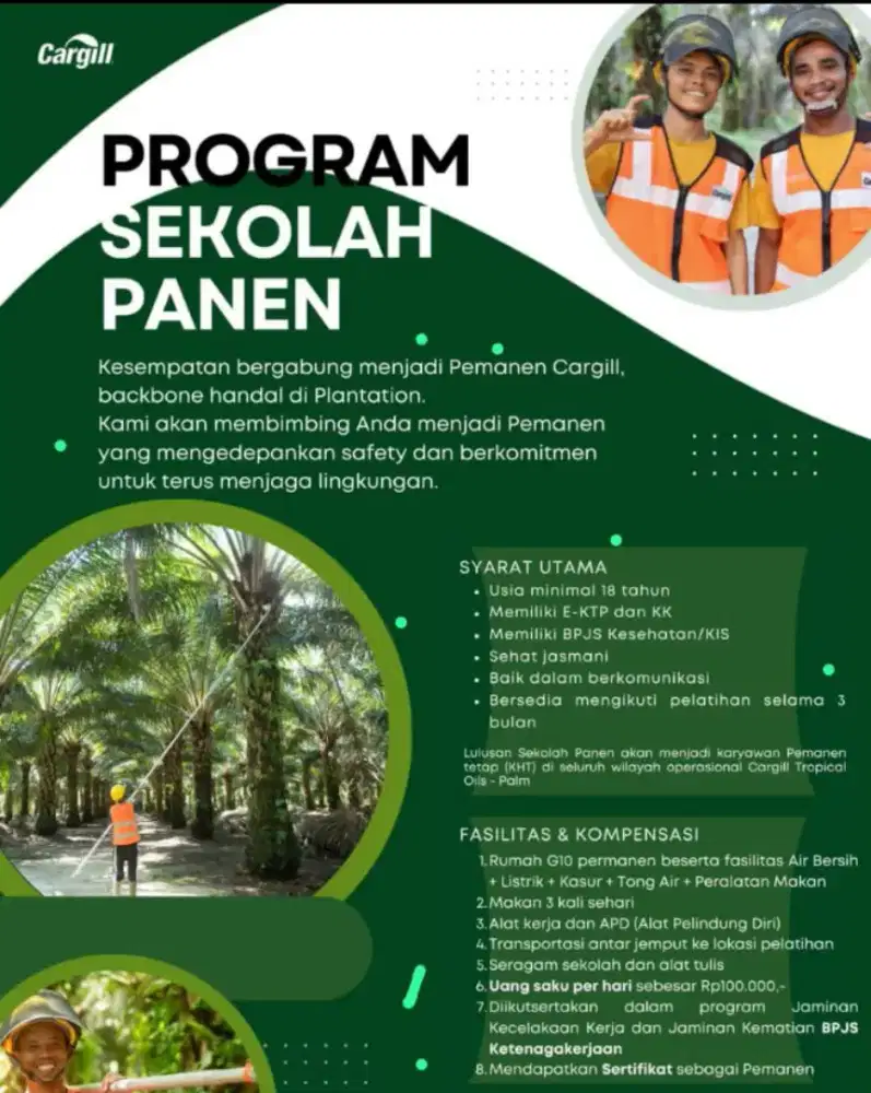 SEKOLAH PANEN DI PT CARGIL KALIMANTAN BARAT