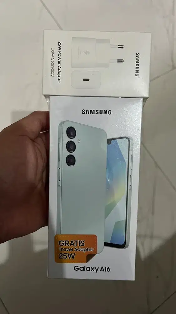 Jual HP Samsung A16 8/256 Light Green new segel free charger