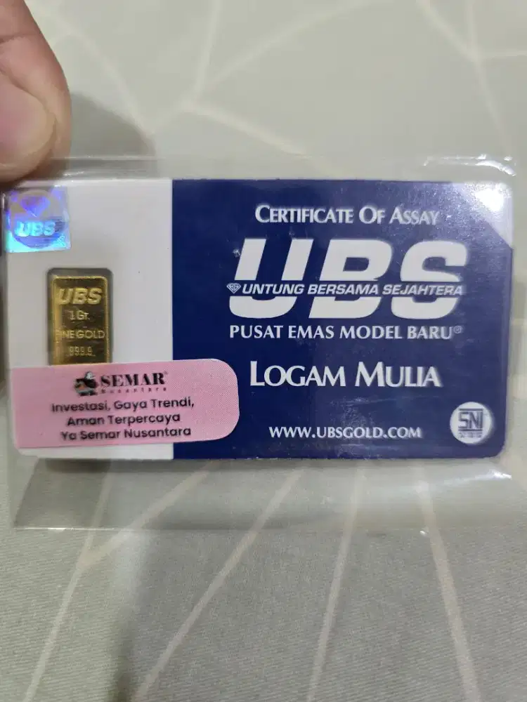 Logam Mulia LM Emas UBS 1 gram (bukan ANTAM)