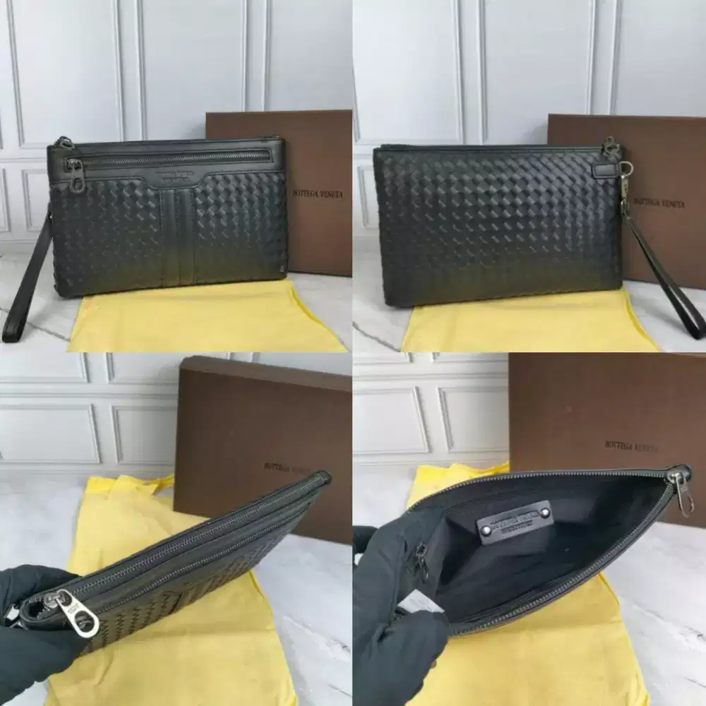 Handbag pouch clutch bottega slim bv sulam anyam #5
