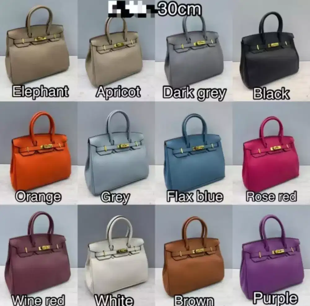 TAS Hermes BIRKIN 30cm Ghw ready banyak warna
