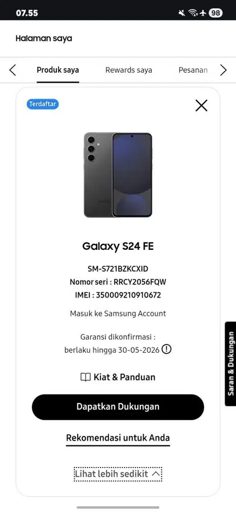 Samsung s24fe 8/256