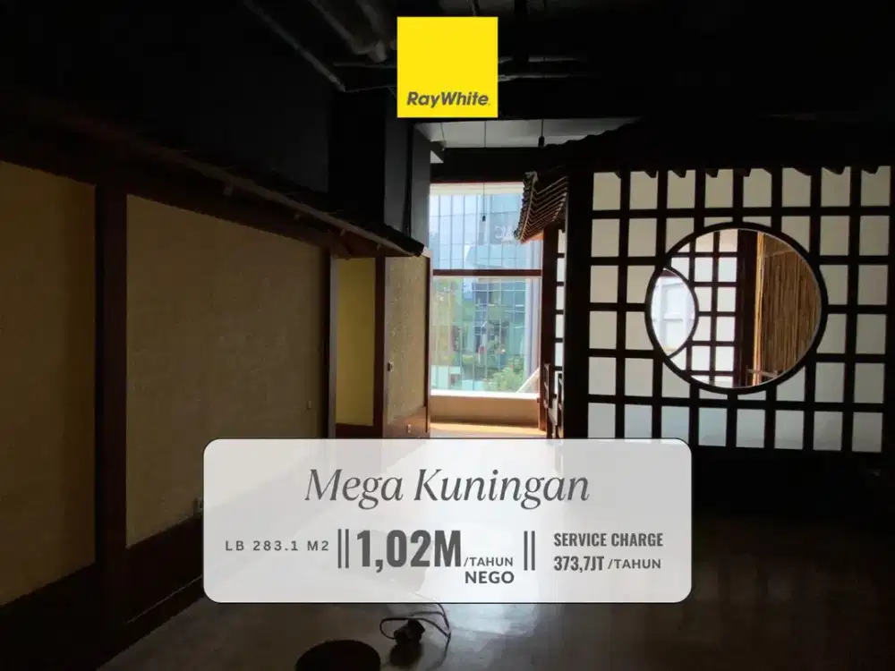 Premium Japanese Restaurant Space for Lease - CBD Mega Kuningan, Bare Unit with Built-in Japanese Interior