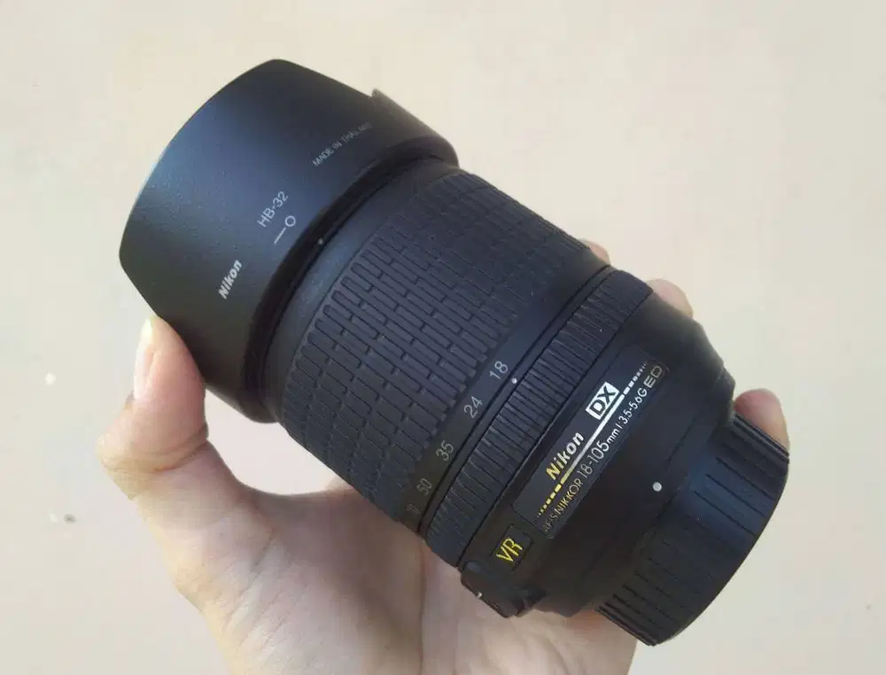 Lensa Nikon 18-105mm VR Normal Mulus