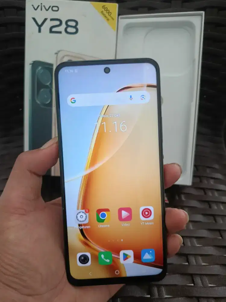 VIVO Y28 AGATE GREEN 256GB FULLSET MULUS Nego