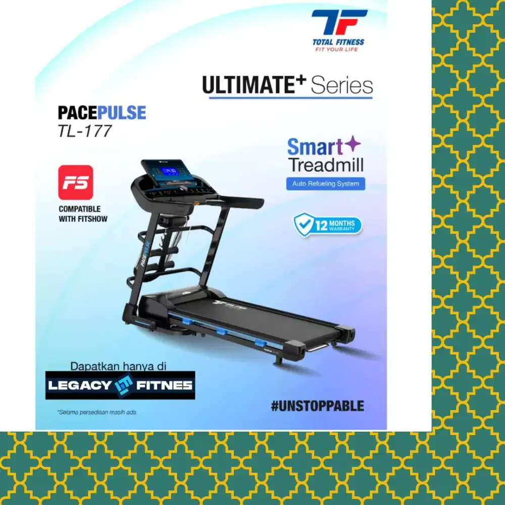 Treadmill elektrik TL-177 alat olahraga JGR-163