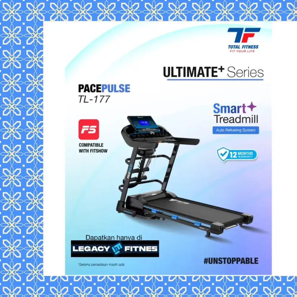 Treadmill elektrik TL-177 alat olahraga JGR-163