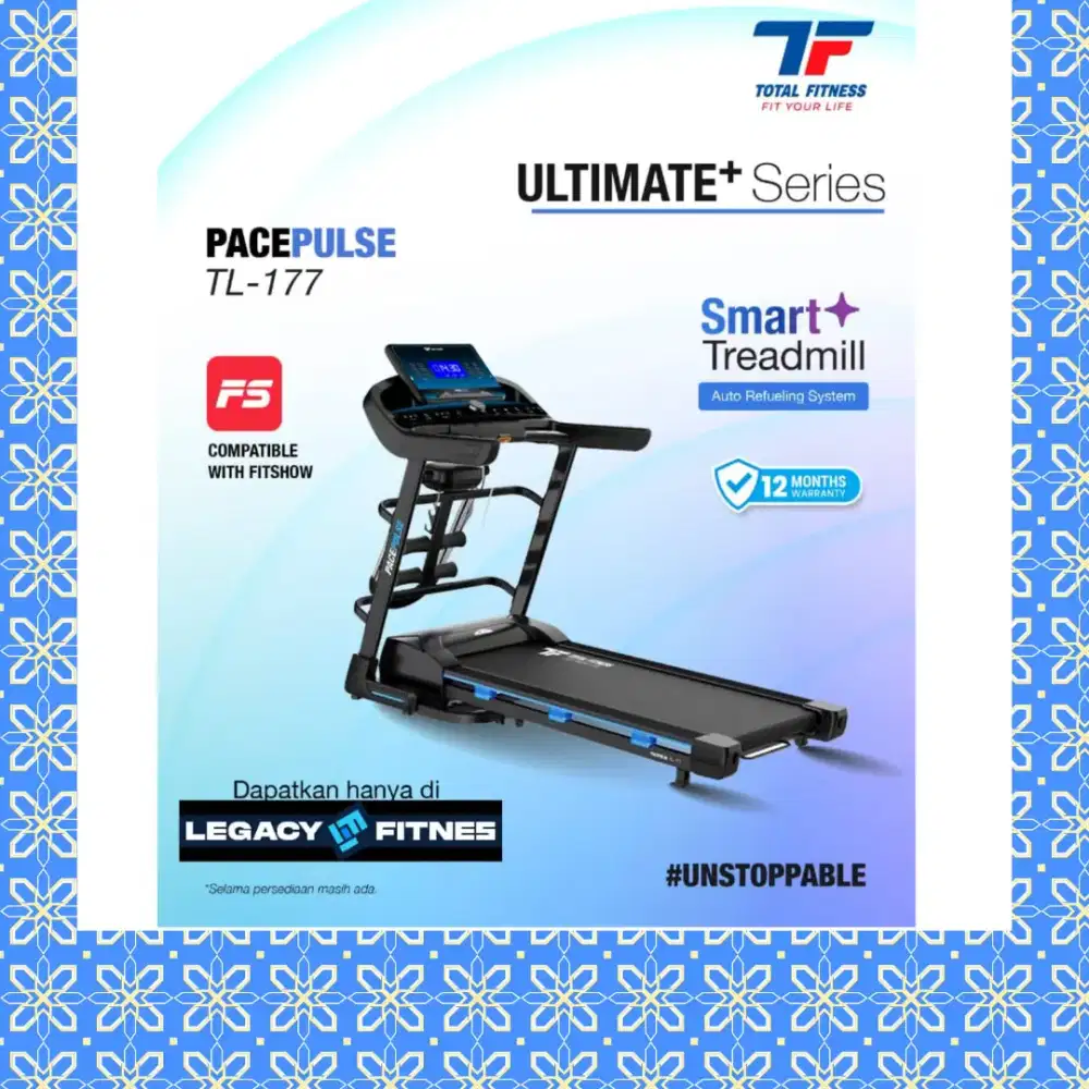 Treadmill elektrik TL-177 alat olahraga JGR-163