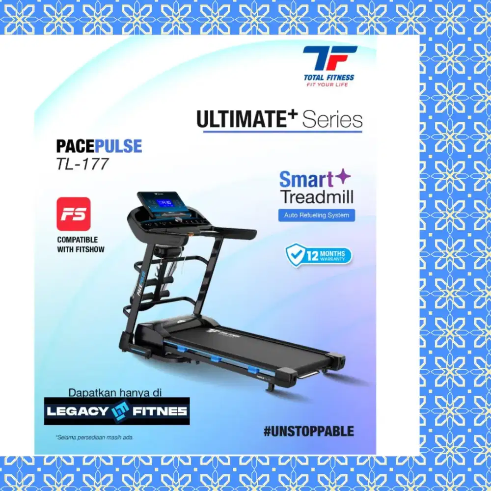 Treadmill elektrik TL-177 alat olahraga JGR-163