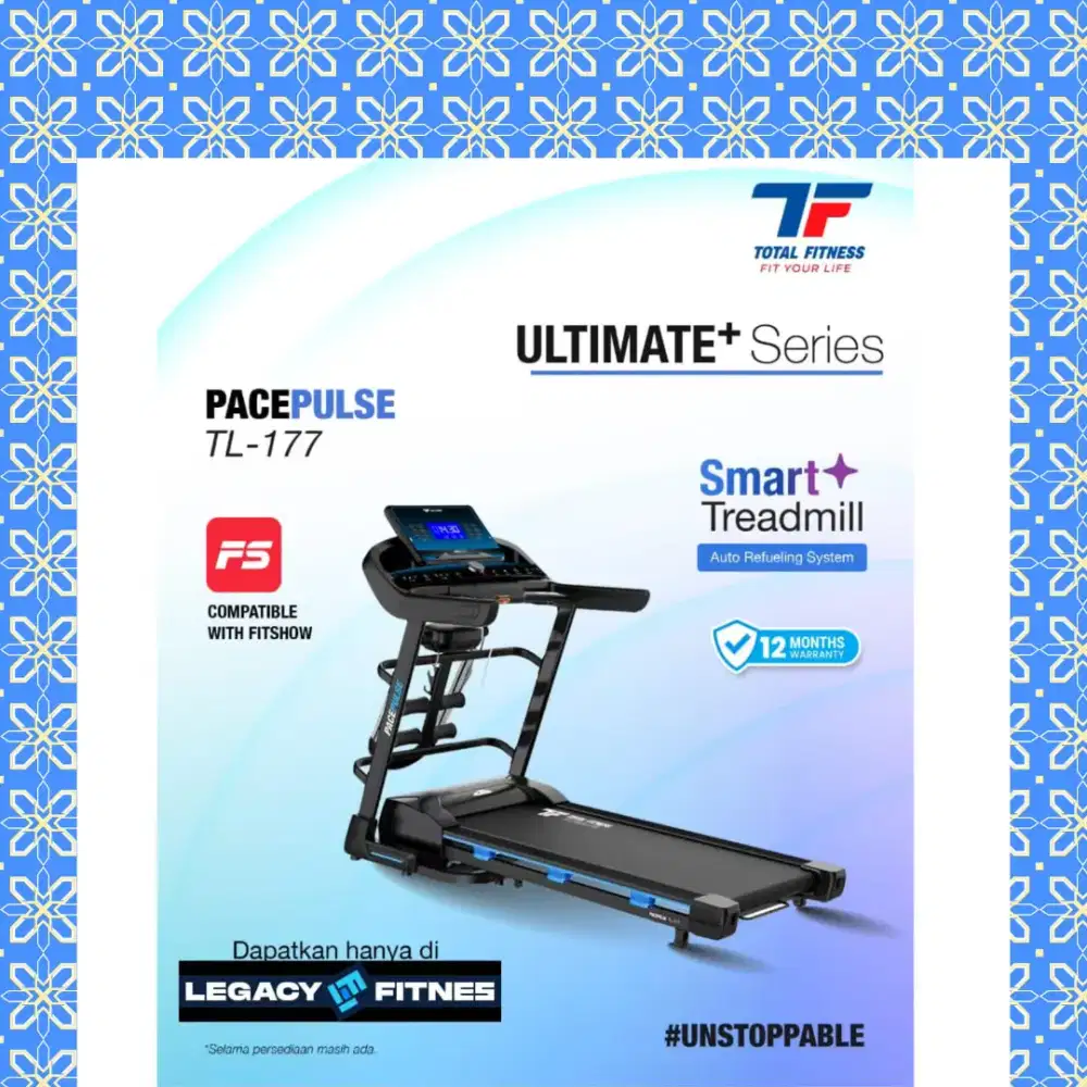 Treadmill elektrik TL-177 alat olahraga JGR-163