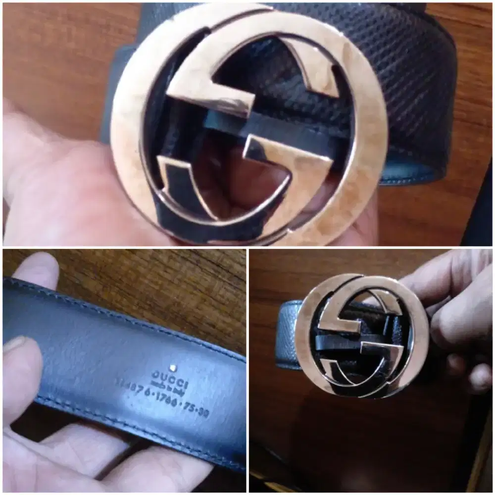 Gucci belt leather made italy