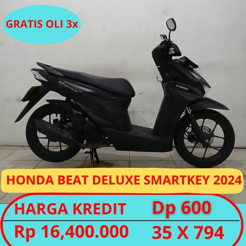 Honda Beat Smartkey 2024 Garansi Mesin. Gratis Oli 3x. Free Ongkir