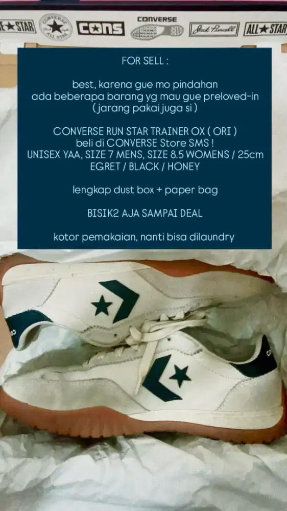 FOR SELL CONVERSE RUN STAR TRAINER