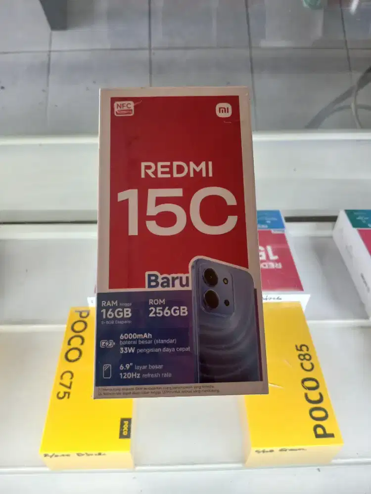 Redmi 15C NFC 8/256 New garansi resmi TAM 15 bulan