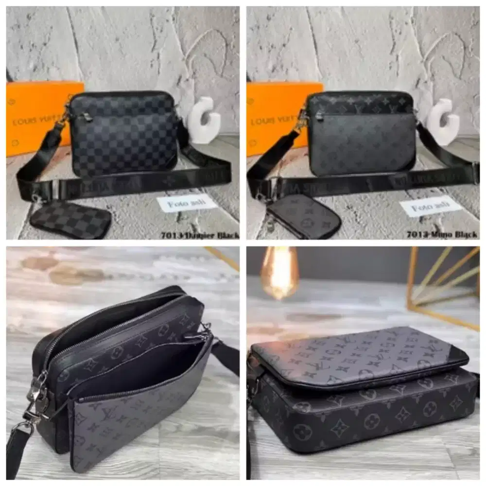 Tas Lv pria mono eclipse selempang bahu