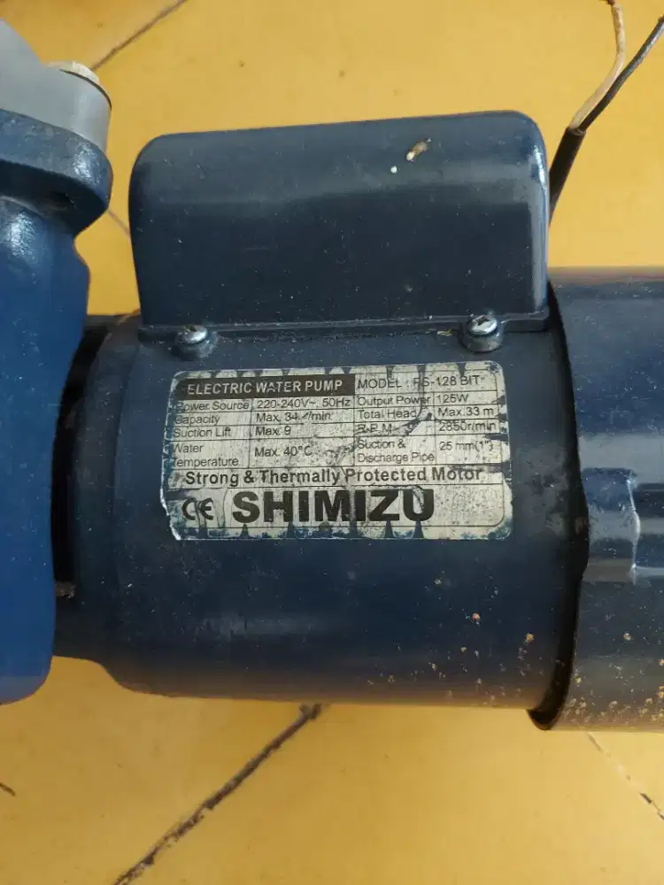 Dijual pompa air bekas secepatnya