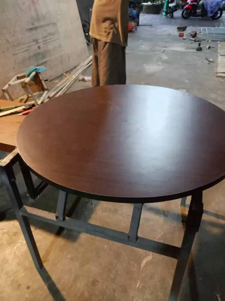 Meja Makan Yamcha Restoran Oriental Lipat Otomatis