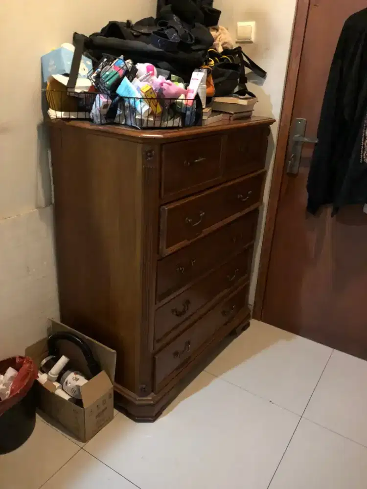 Nakas kayu jati finishing standar